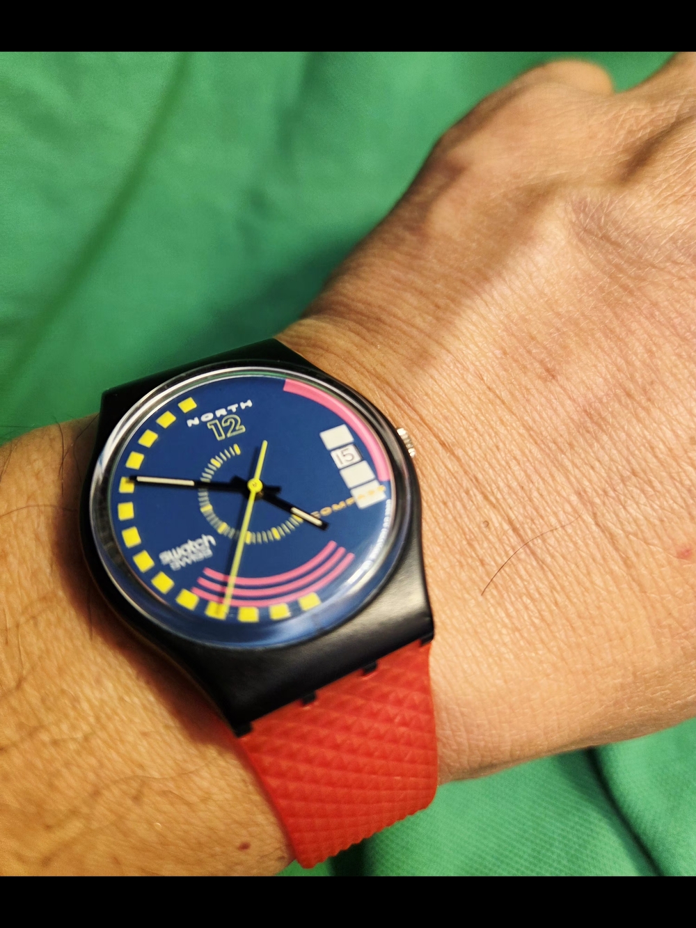 Swatch Vintage – Traffic Jam – GB412 - 1989 – Gent Made In Swiss